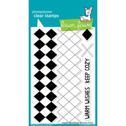 Lawn Fawn ARGYLE BACKDROPS stamp set